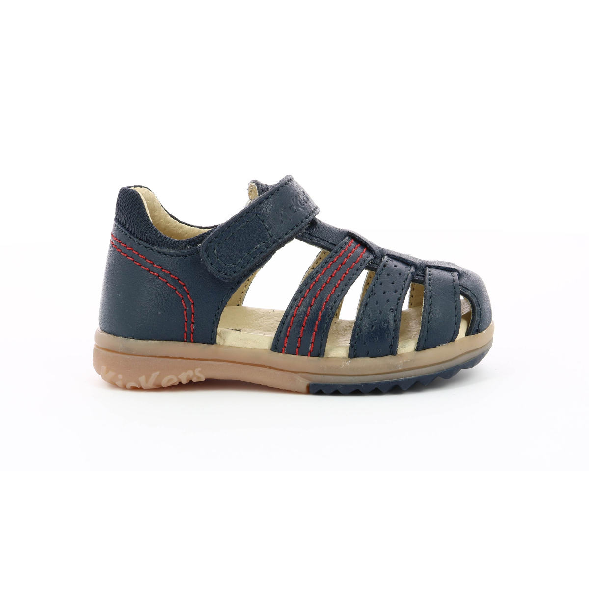 Platiback navy sandals for boy - Kickers © Official website