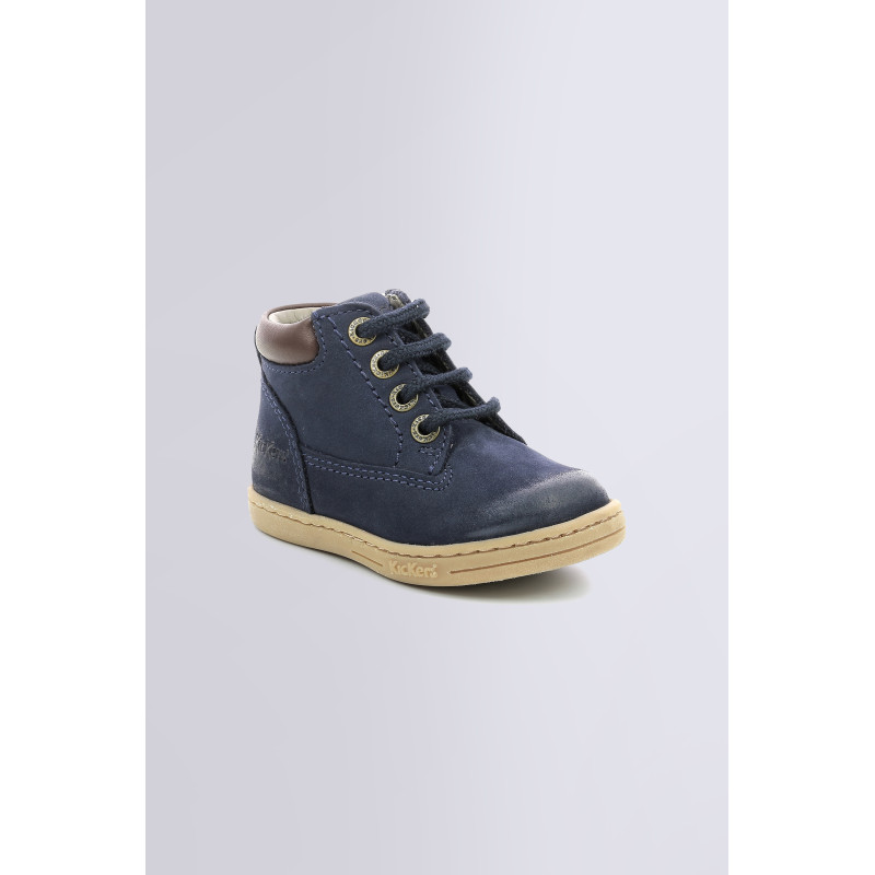 Tackland navy ankle boots for girl and boy Kickers Official