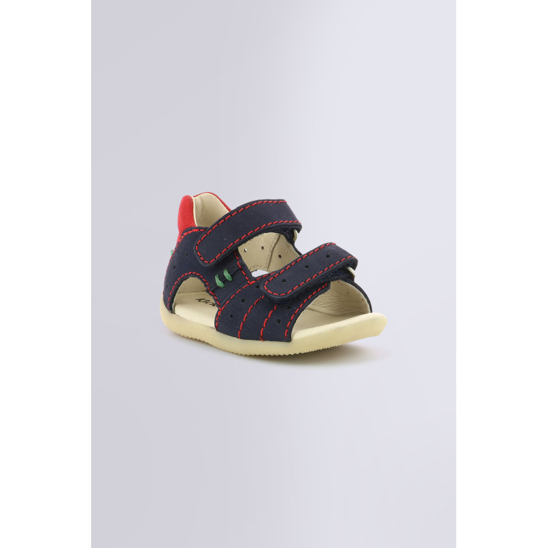 Sandales Kickers BOPING Beige / Rouge / Marine