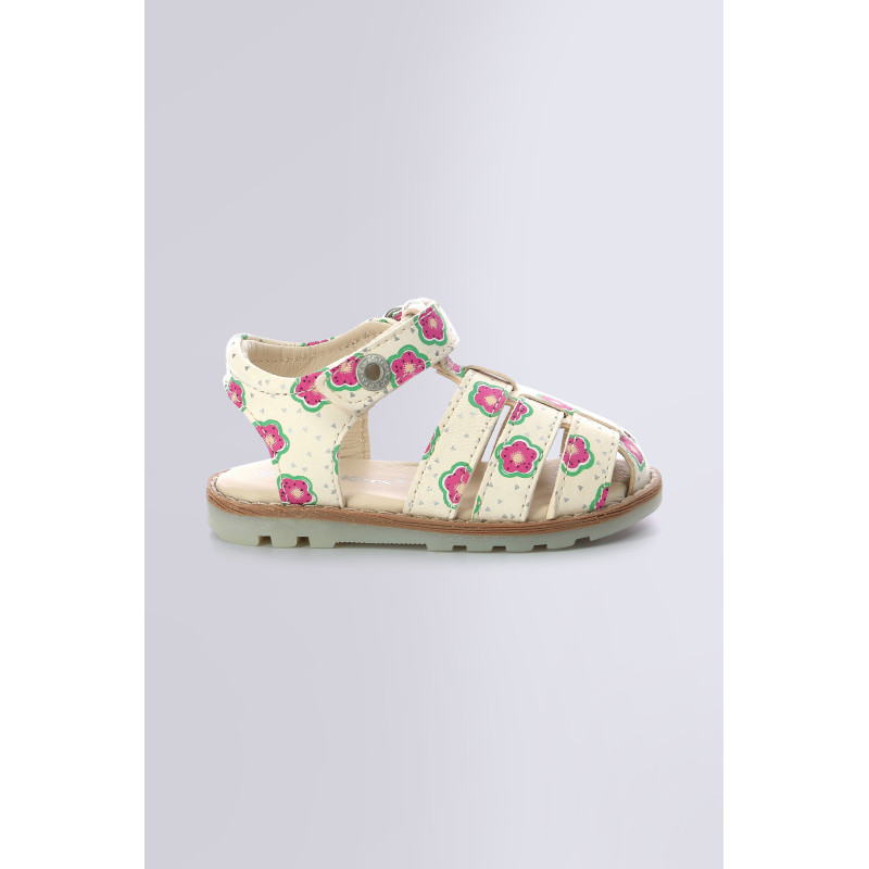 Nonosti off white flower sandals for girl Kickers Official website