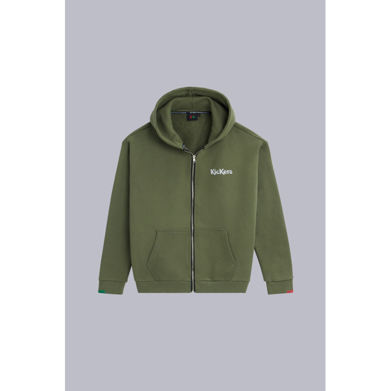 ZIP UP HOODIE KHAKI