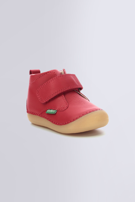 Sabio red ankle boots for baby Kickers Official website