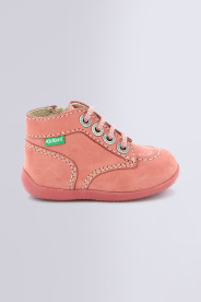 Achat chaussures Kickers Bébé Bottillon, vente Kickers BONZIP-2 violet rose  653098 - Chaussure montante fille