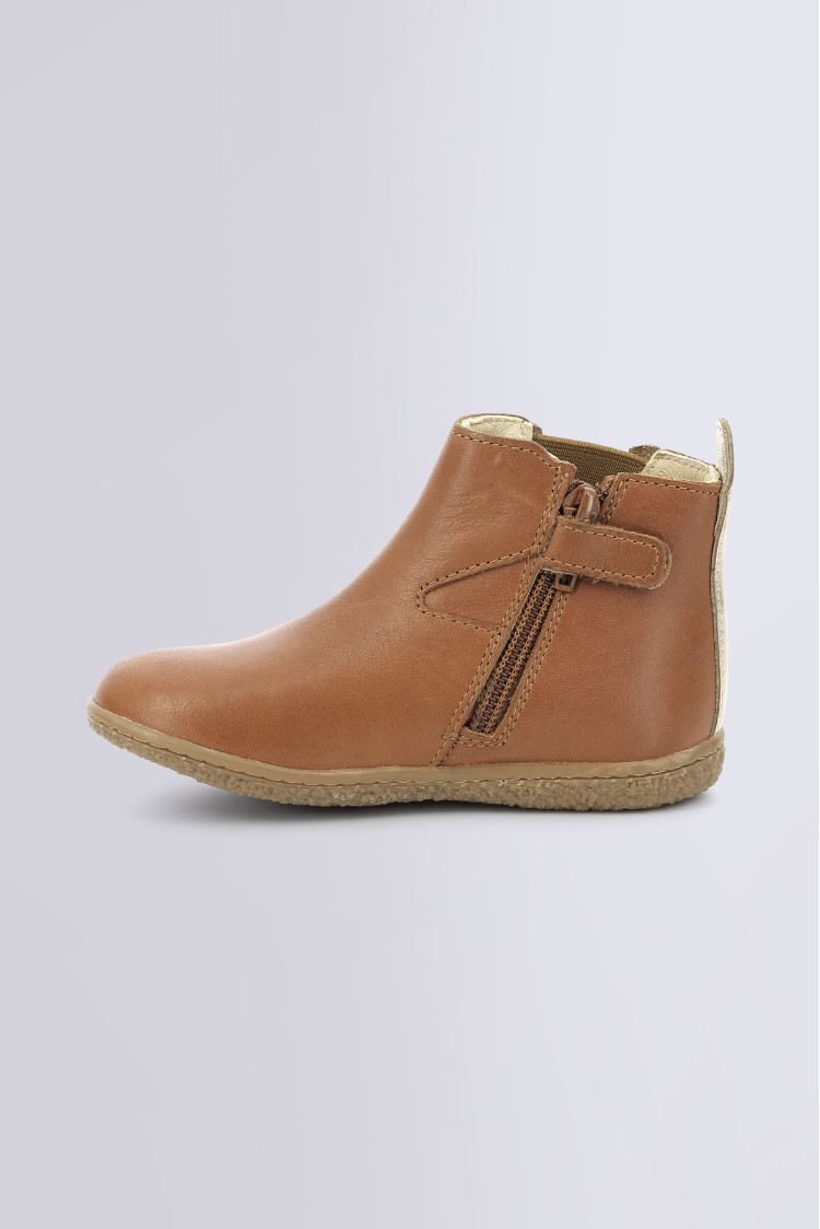 Vermillon camel and gold boots for girl Kickers Official website