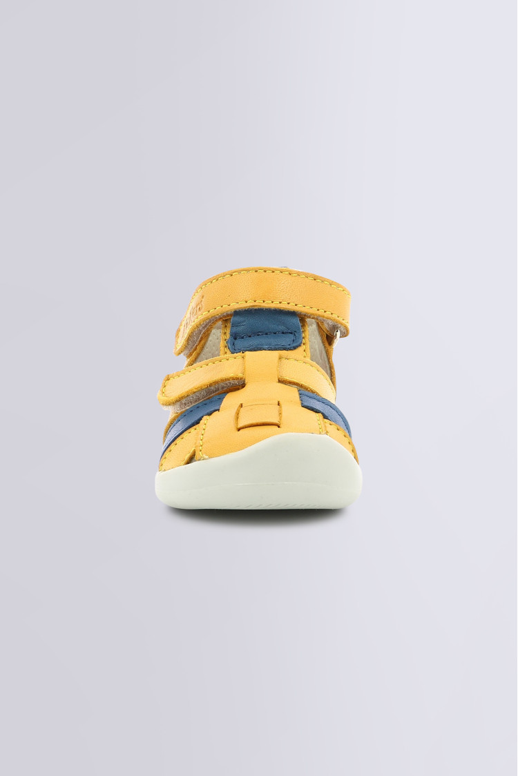 Blue and yellow online sandals