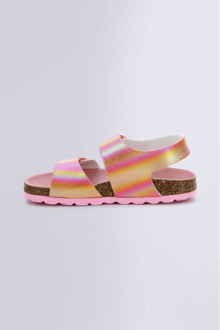 Cat & Jack Girls Metallic Rainbow Flat Sandal Size: US Little Kids 10 | eBay