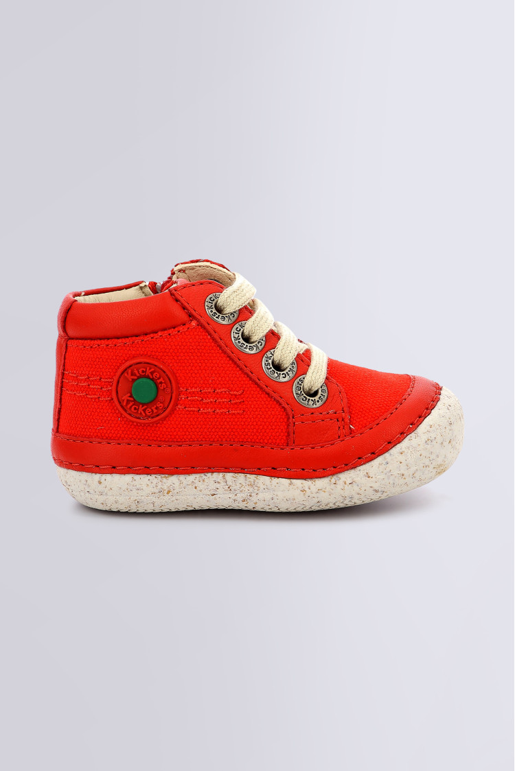 Sonistreet red ankle boots for boy Kickers Official website