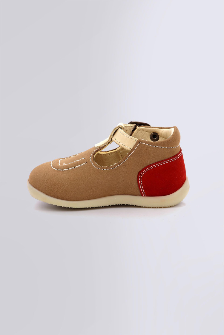 Bonbek Riemchenschuhe in beige und rot f r M dchen Kickers