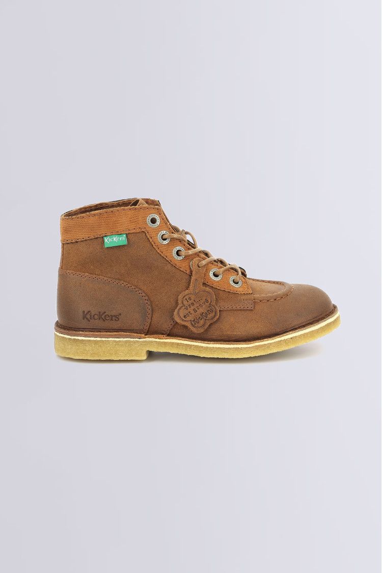 Kickers store cuir marron